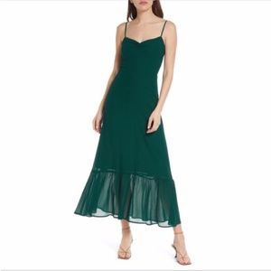 NEW Reformation Emersyn Dress Emerald 2